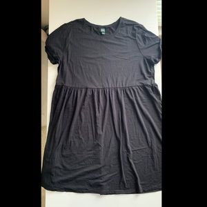 Oversized Black Babydoll Shift Dress :)